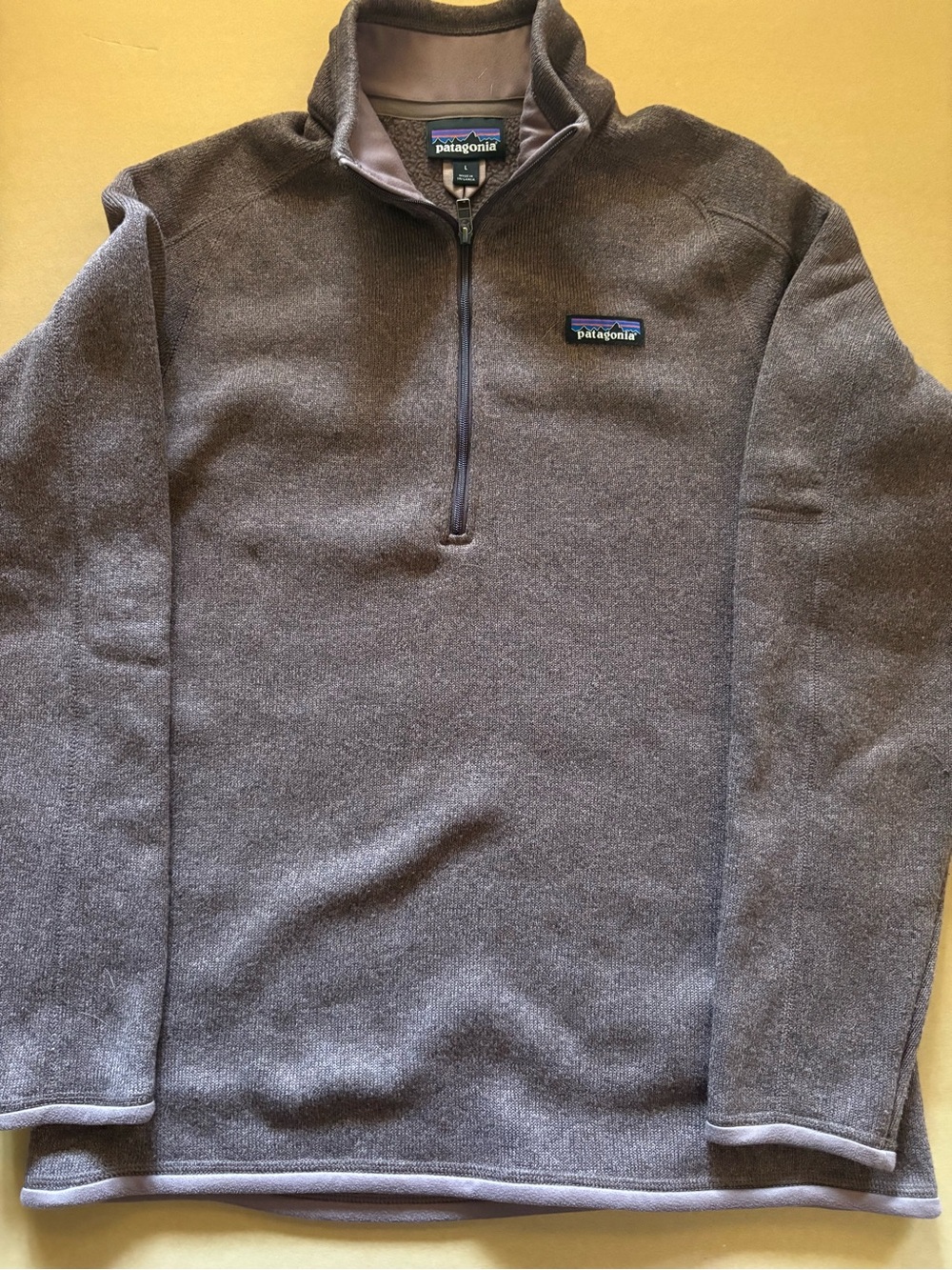 Patagonia Woman’s Sweater Size L Purple